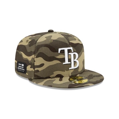Tampa Bay Rays Gorra | New Era MLB Armed Forces Weekend 59fifty Fitted Cap Mexico - Verdes